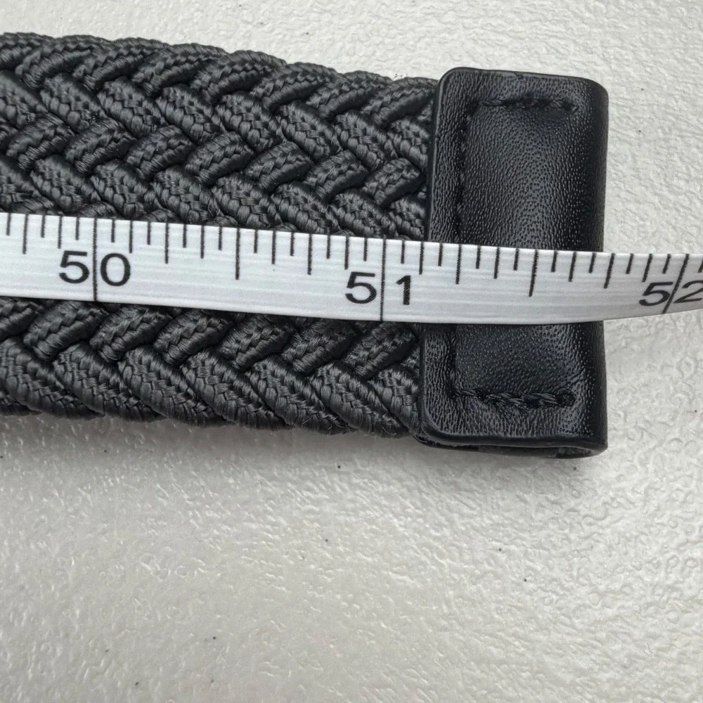Nike G-Flex Woven Stretch Golf Belt Mens Dark Grey Braided Elastic Webbing